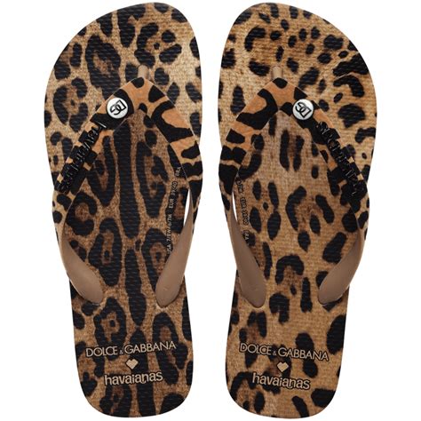 Top Dolce&Gabbana Leopard Flip Flops .